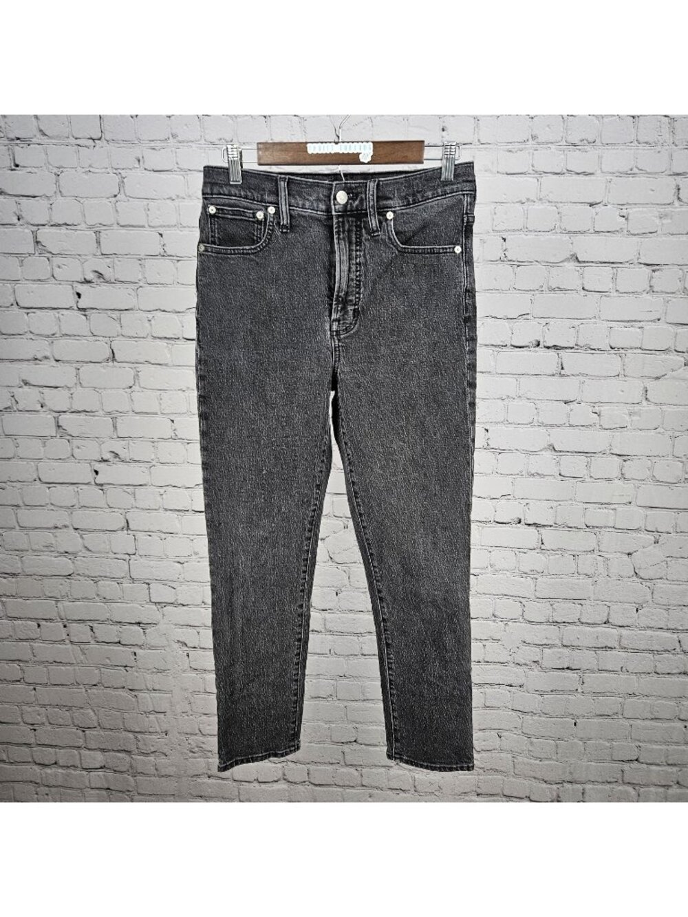 Madewell Grey The Perfect Vintage Jean High Rise Tapered Denim Jeans 27 (27x27)